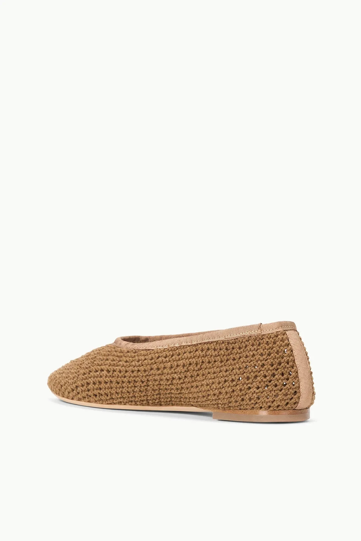 ALBA BALLET FLAT | CAMEL CROCHET