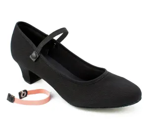 Canvas Character Shoe with 1.5'' Heel RO02