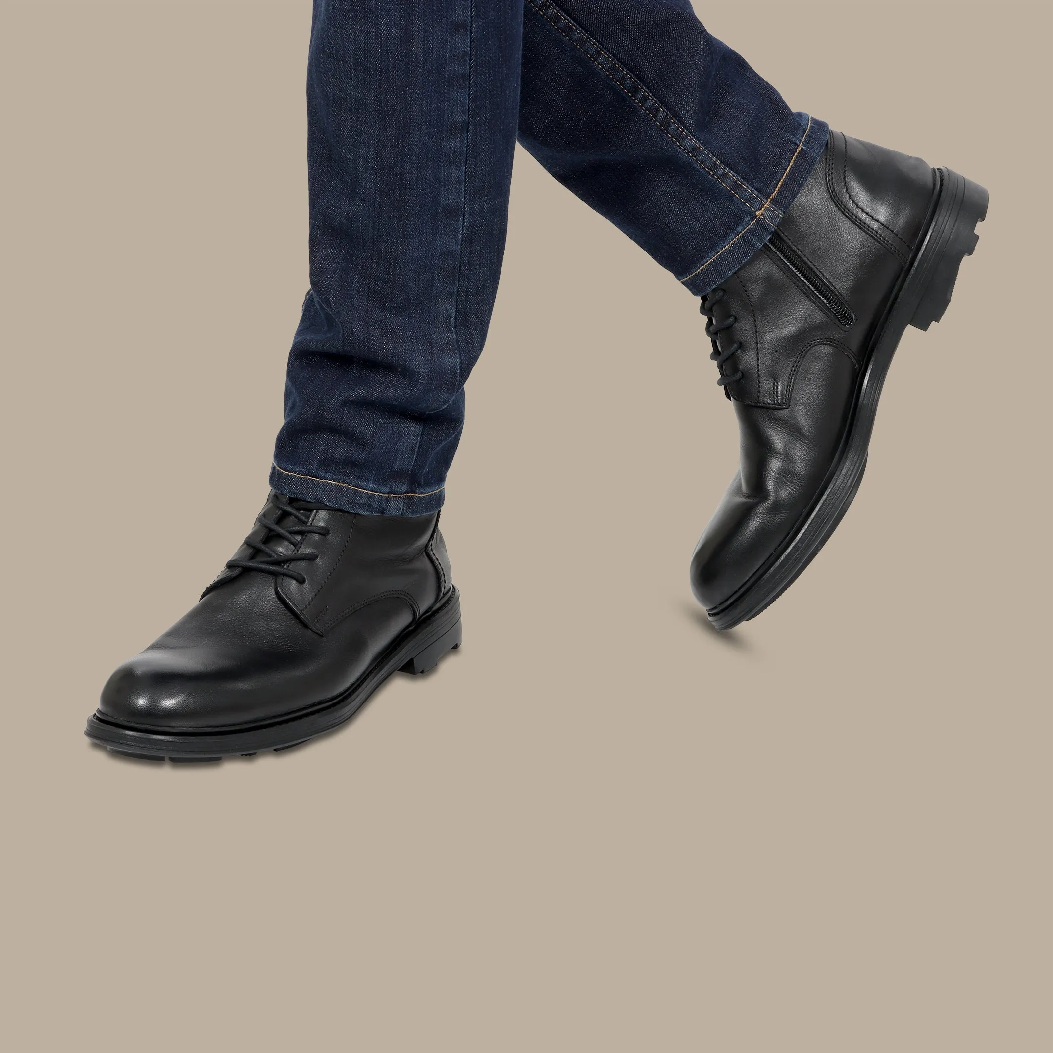 Classic Plain Black Boots