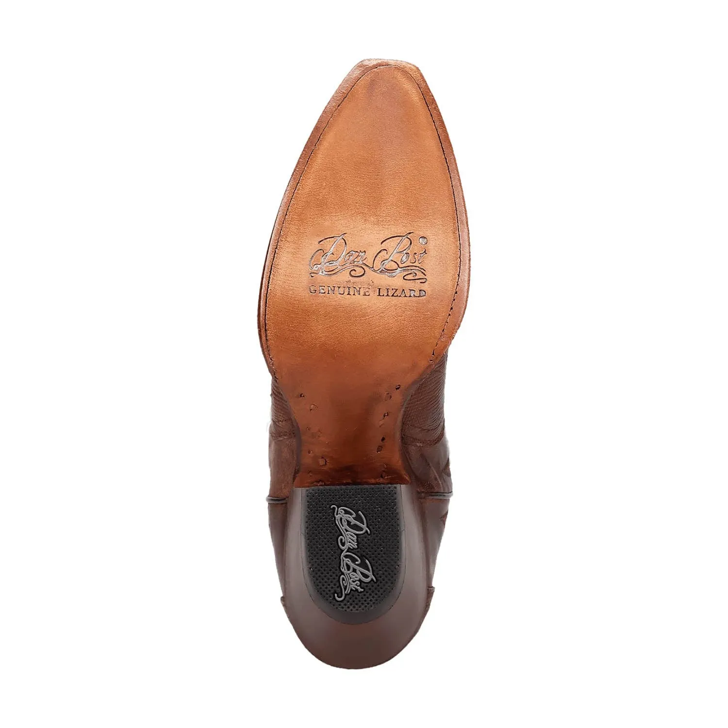 Dan Post Womens Celine Chocolate Lizard Cowboy Boots 7 M