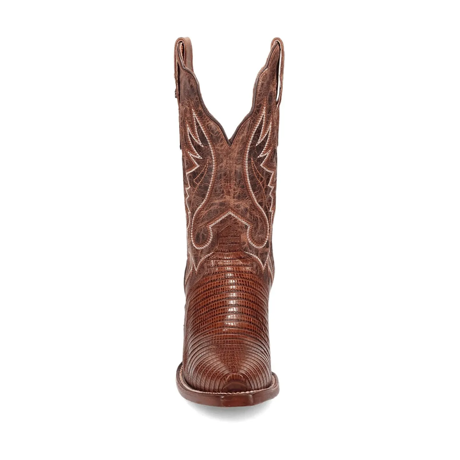 Dan Post Womens Celine Chocolate Lizard Cowboy Boots 7 M