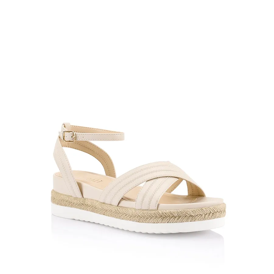 Dezzie Footbed Sandals - Bone Softee