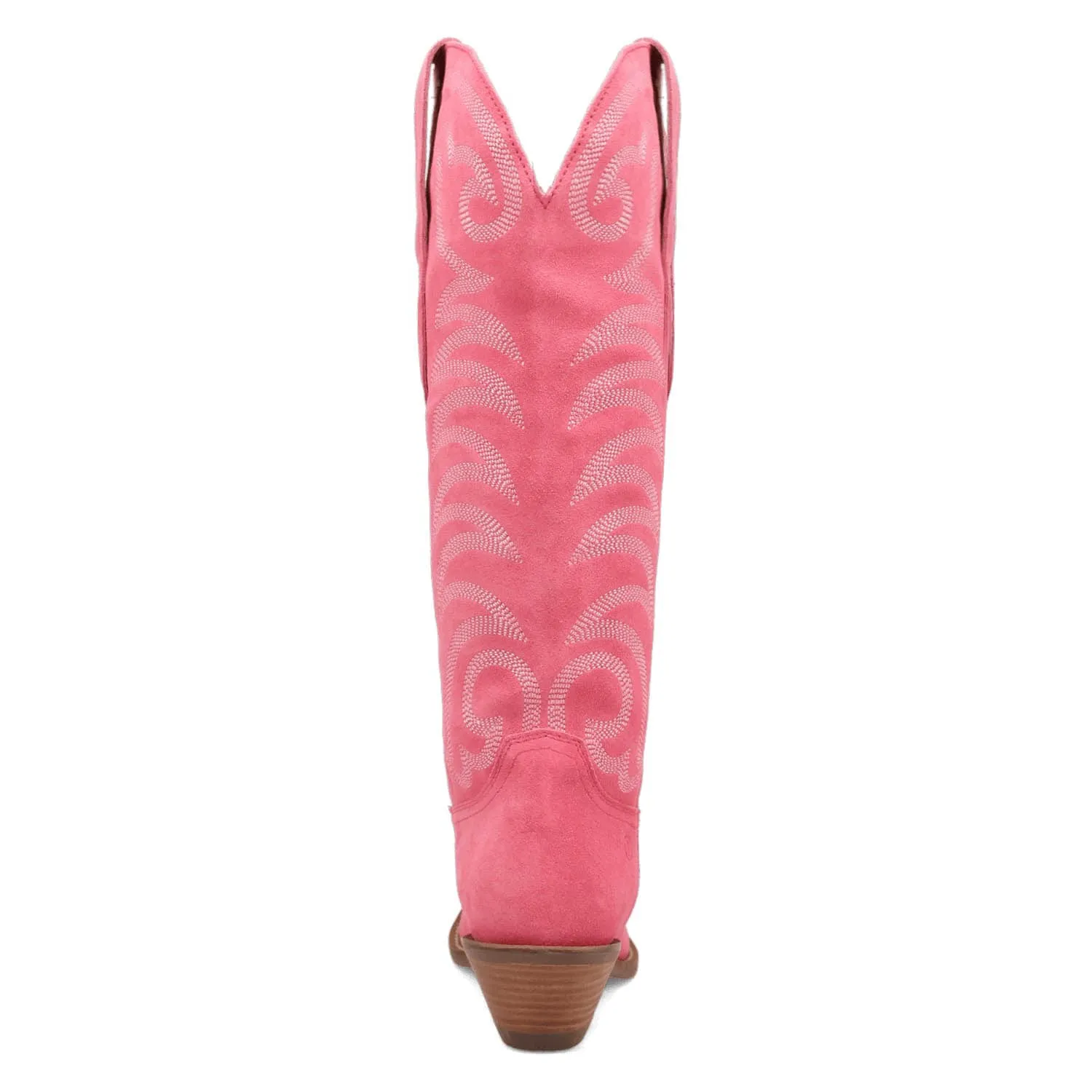 Dingo Womens Movin On Pink Suede Cowboy Boots