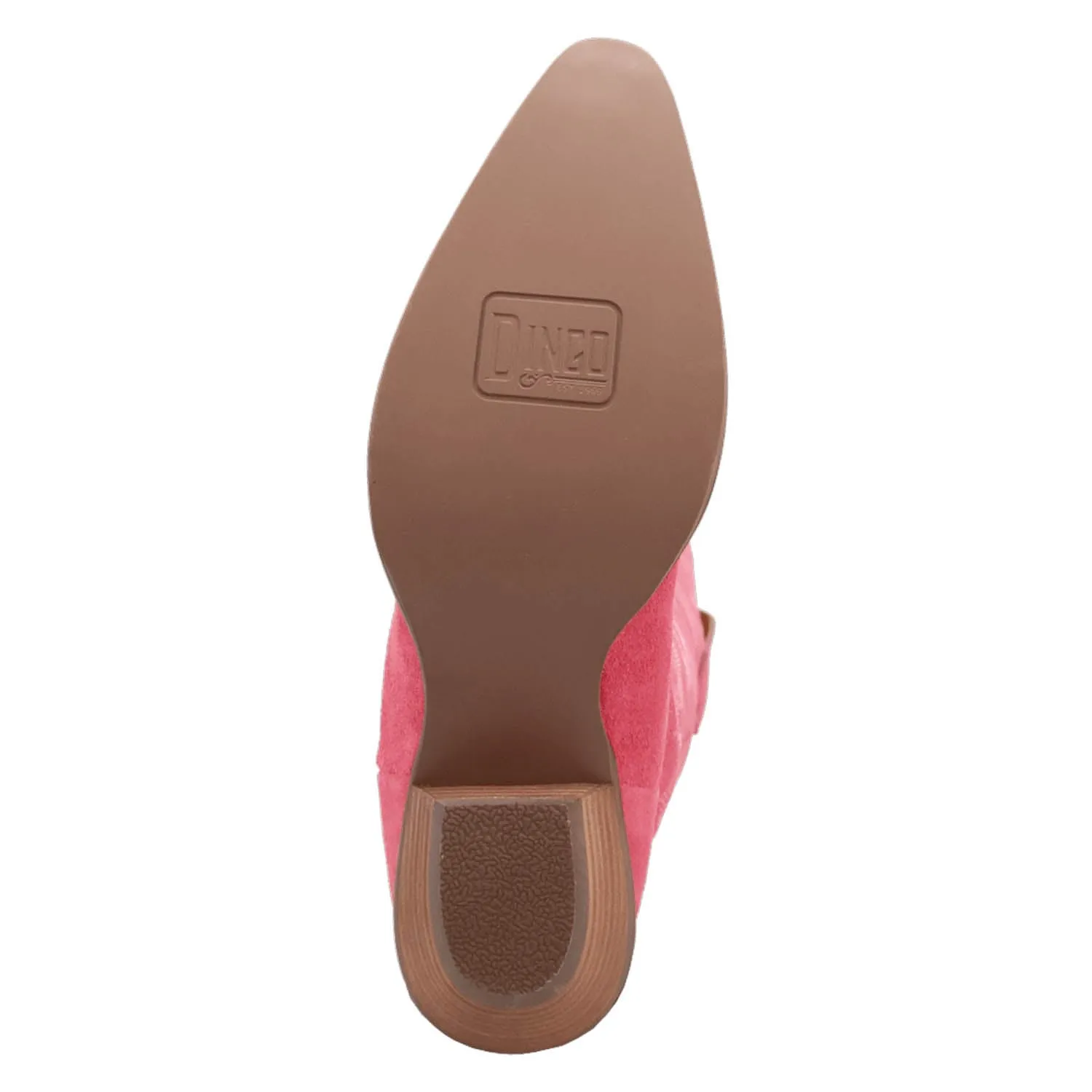 Dingo Womens Movin On Pink Suede Cowboy Boots