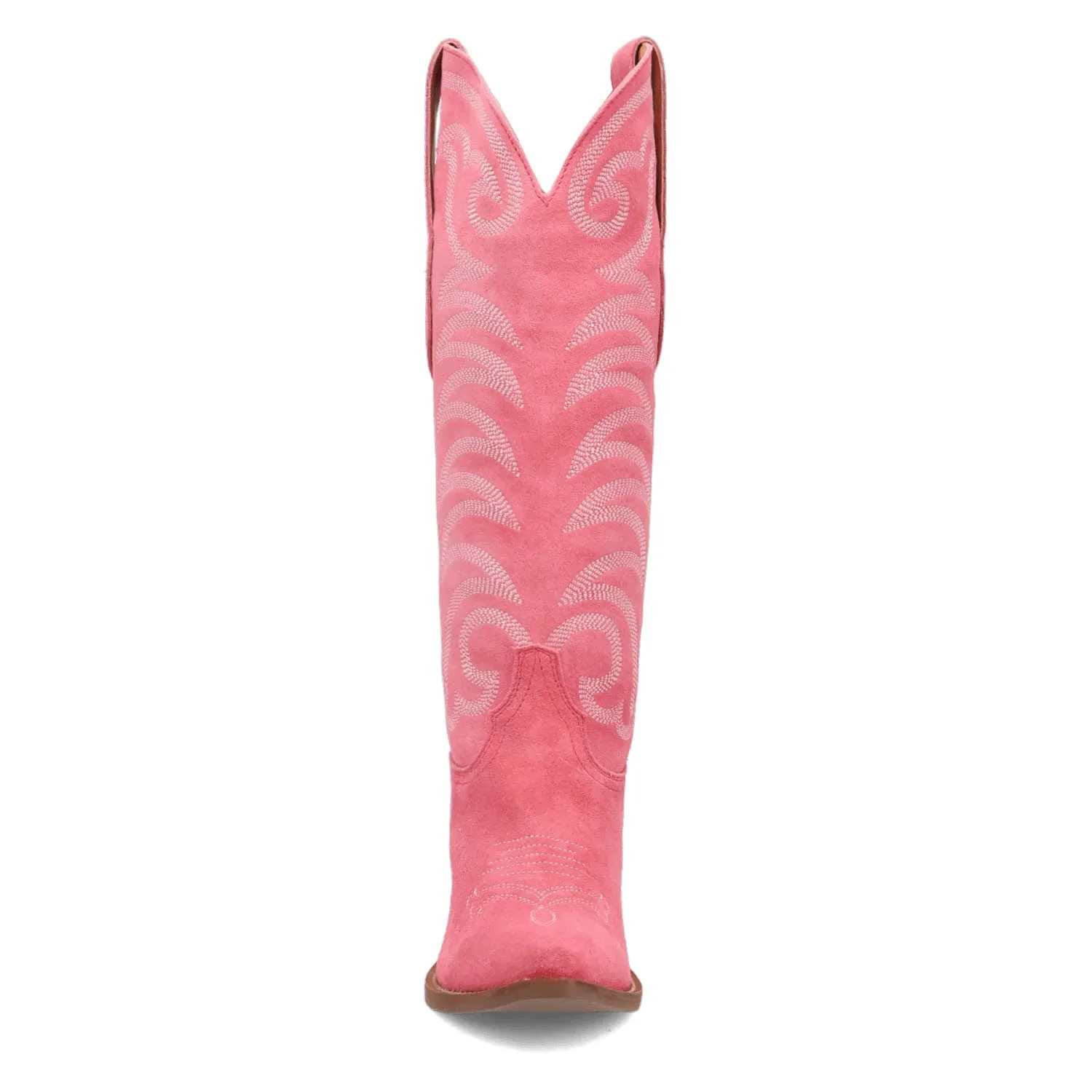 Dingo Womens Movin On Pink Suede Cowboy Boots
