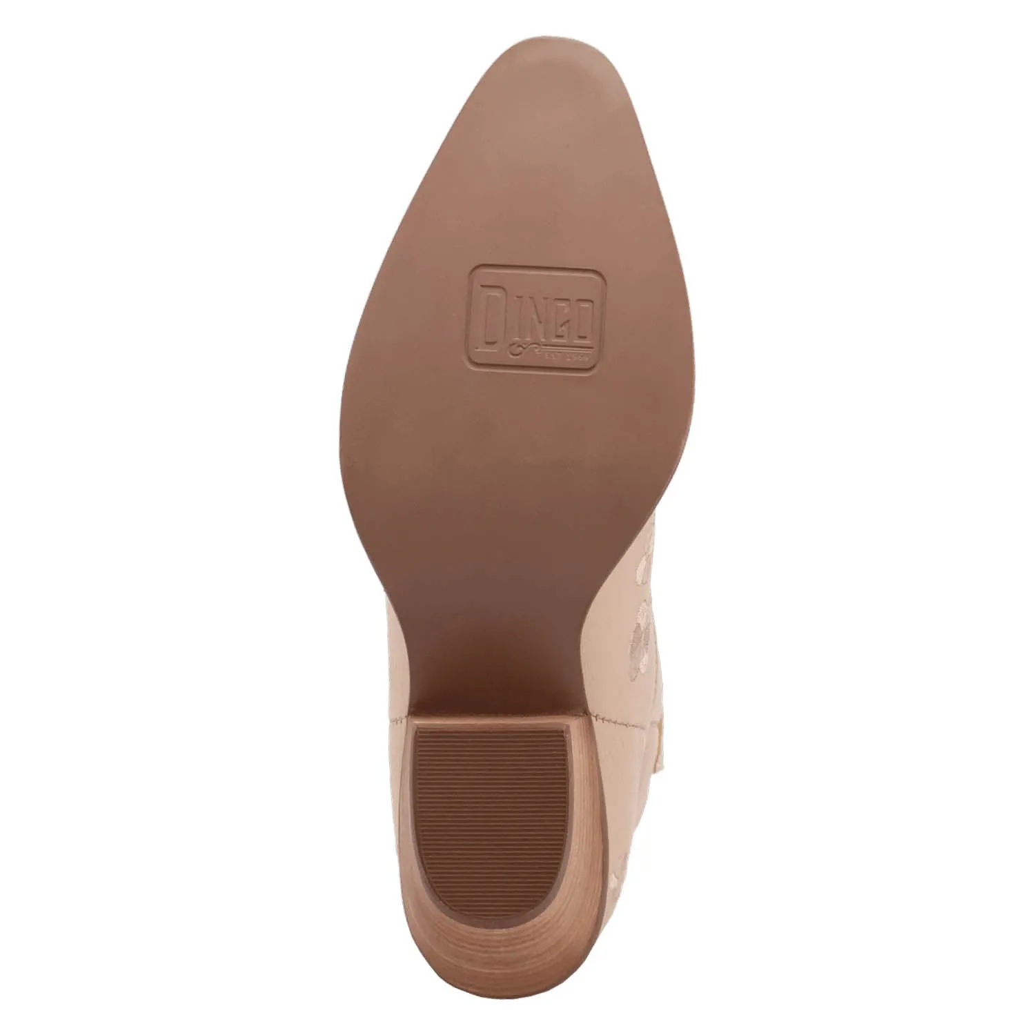 Dingo Womens Sweetheartie Sand Leather Cowboy Boots