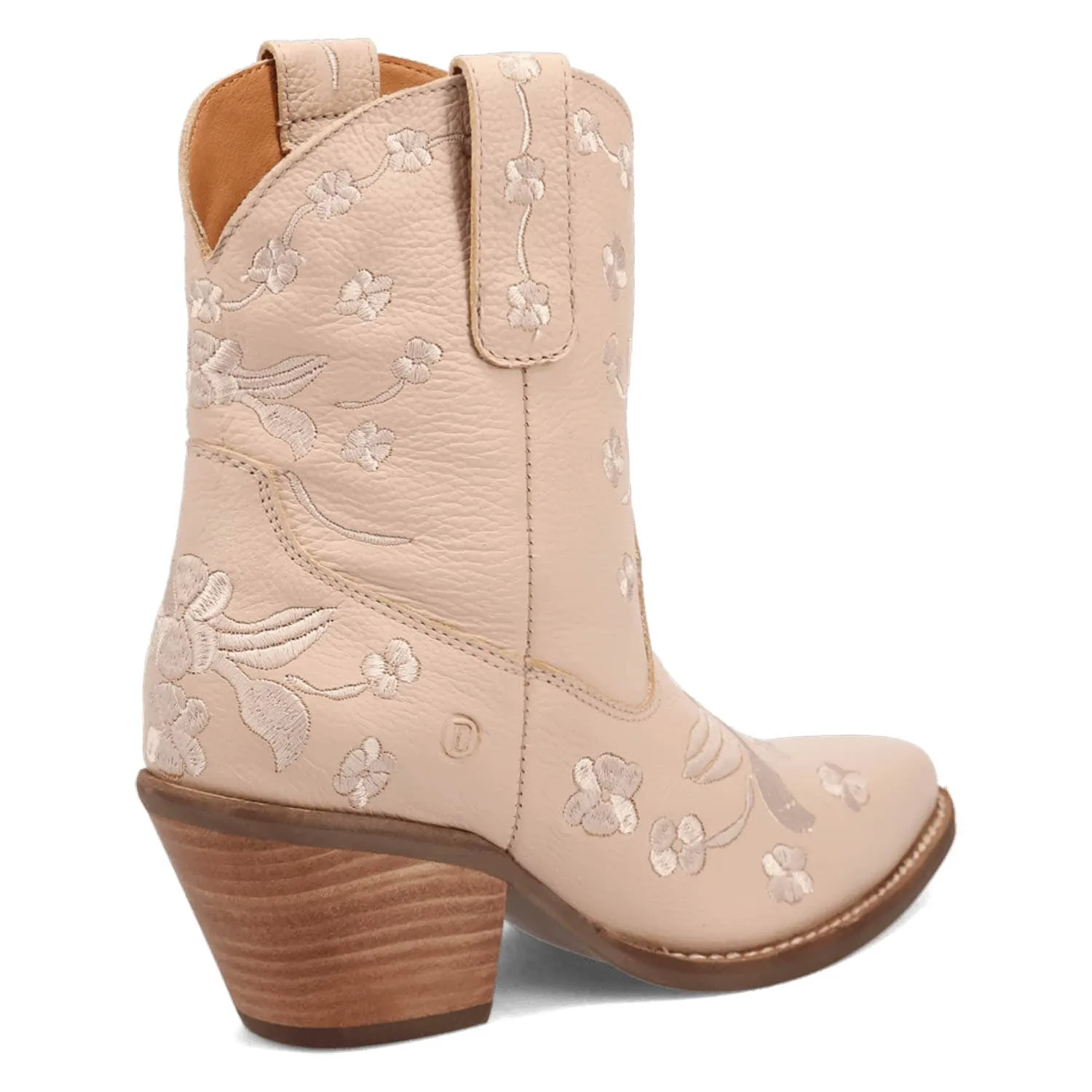 Dingo Womens Sweetheartie Sand Leather Cowboy Boots