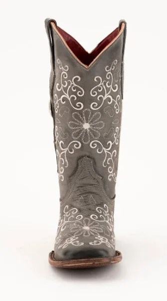 Ferrini Ladies Bella Handcrafted Smoke Cowboy Boots