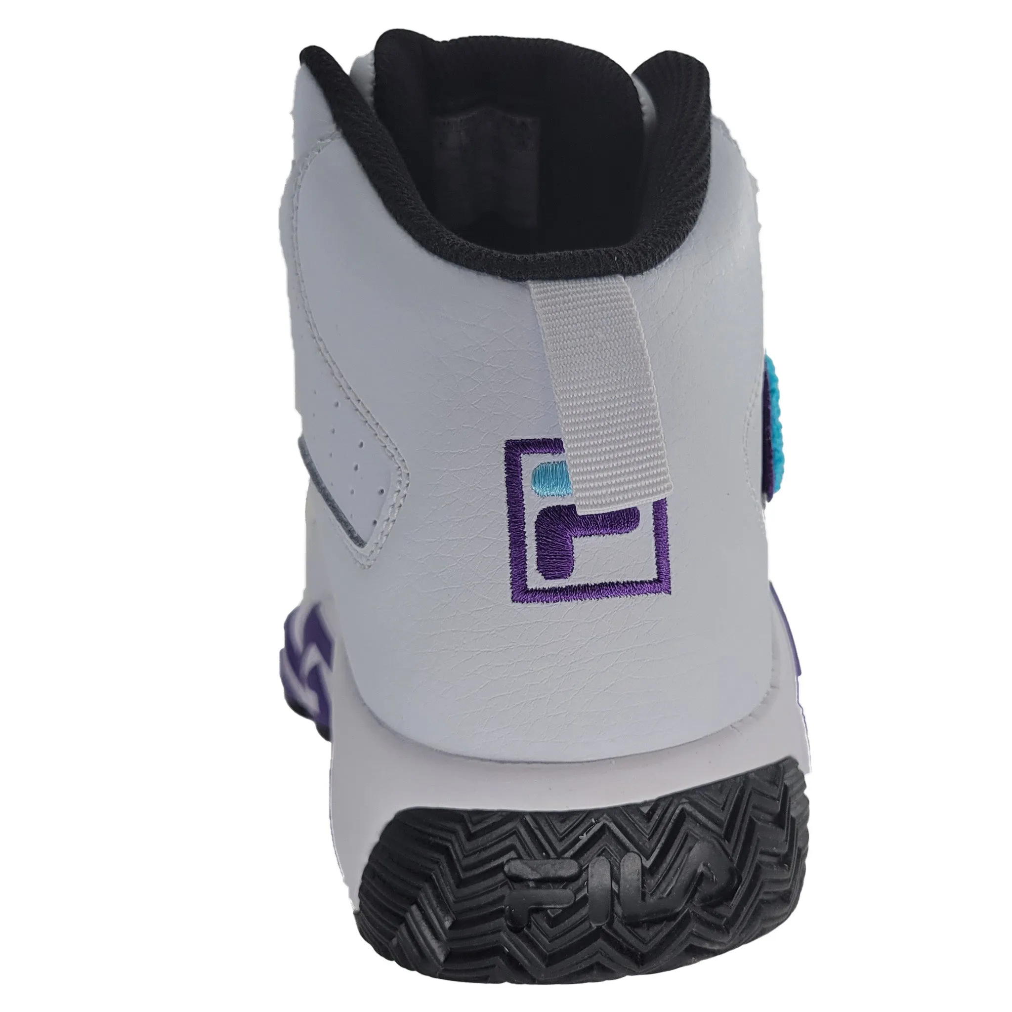 Fila Men's  1BM01089-148 MB Chenille Jamal Mashburn White Bluefish Electric Purple Retro Basketball Shoes