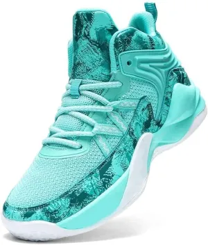 Men's Basketball Shoes High Top Fly Woven Breathable Durable Sports Training Boots