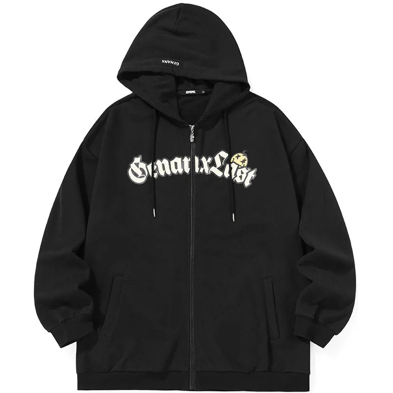 Minimalist American Style Plain Jacket With Hooded