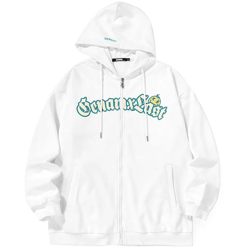 Minimalist American Style Plain Jacket With Hooded
