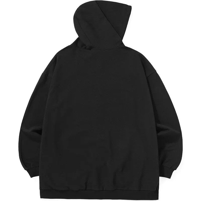 Minimalist American Style Plain Jacket With Hooded