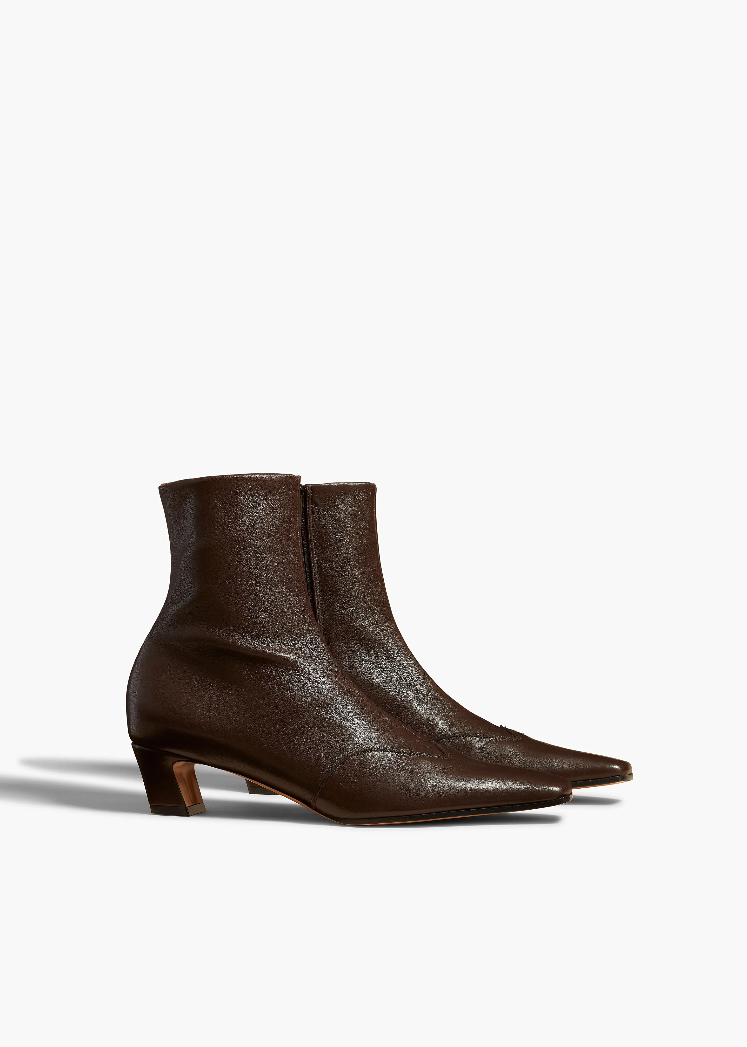 Nevada Stretch Low Boot in Dark Brown Nappa Leather
