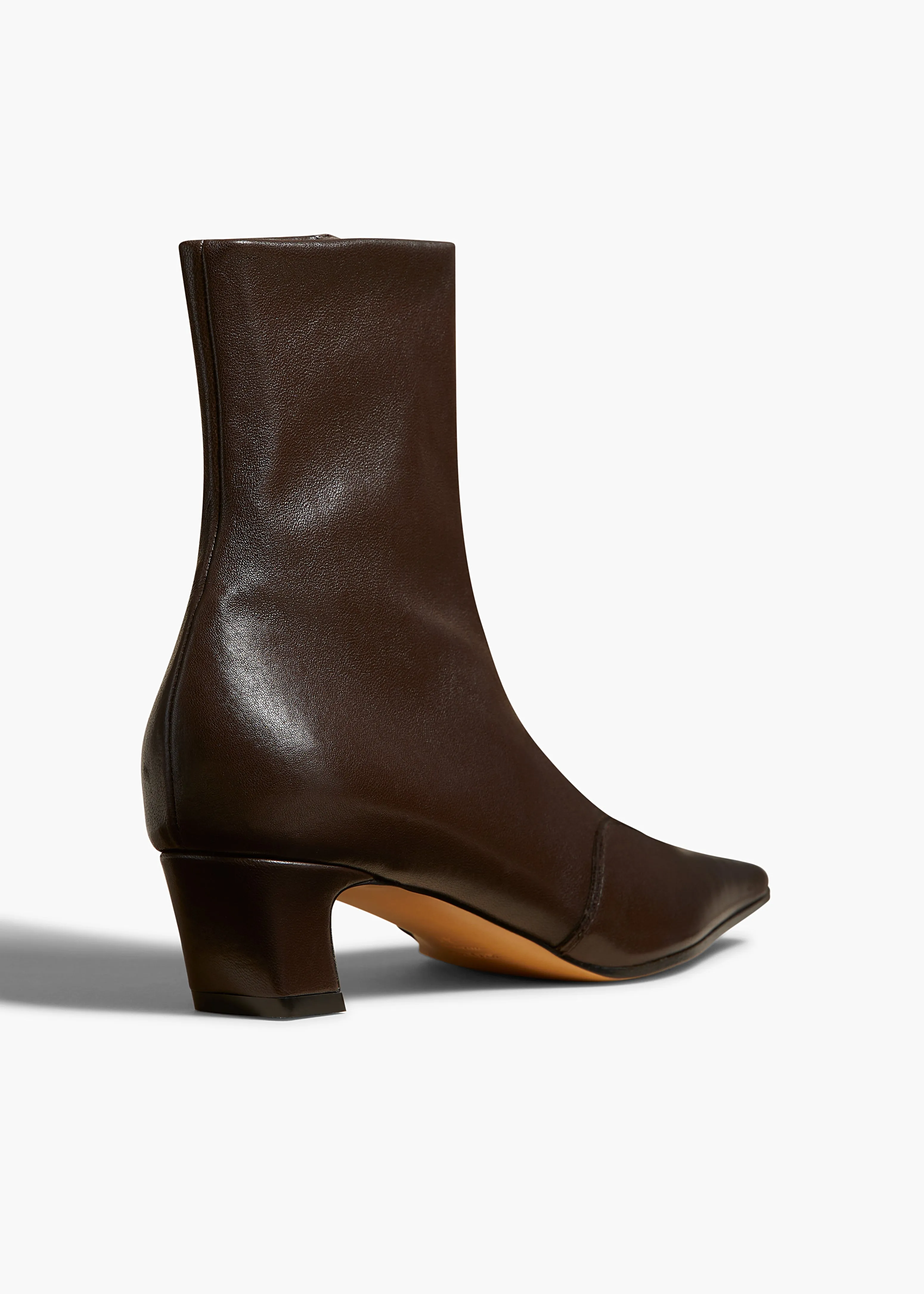 Nevada Stretch Low Boot in Dark Brown Nappa Leather