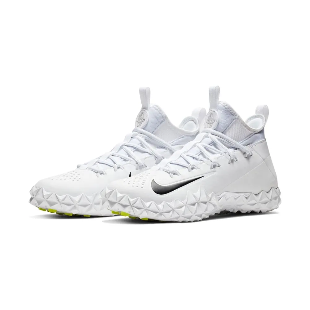Nike Alpha Huarache 6 Elite Turf White Lacrosse Cleats