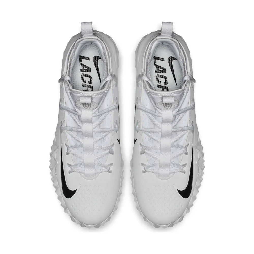 Nike Alpha Huarache 6 Elite Turf White Lacrosse Cleats