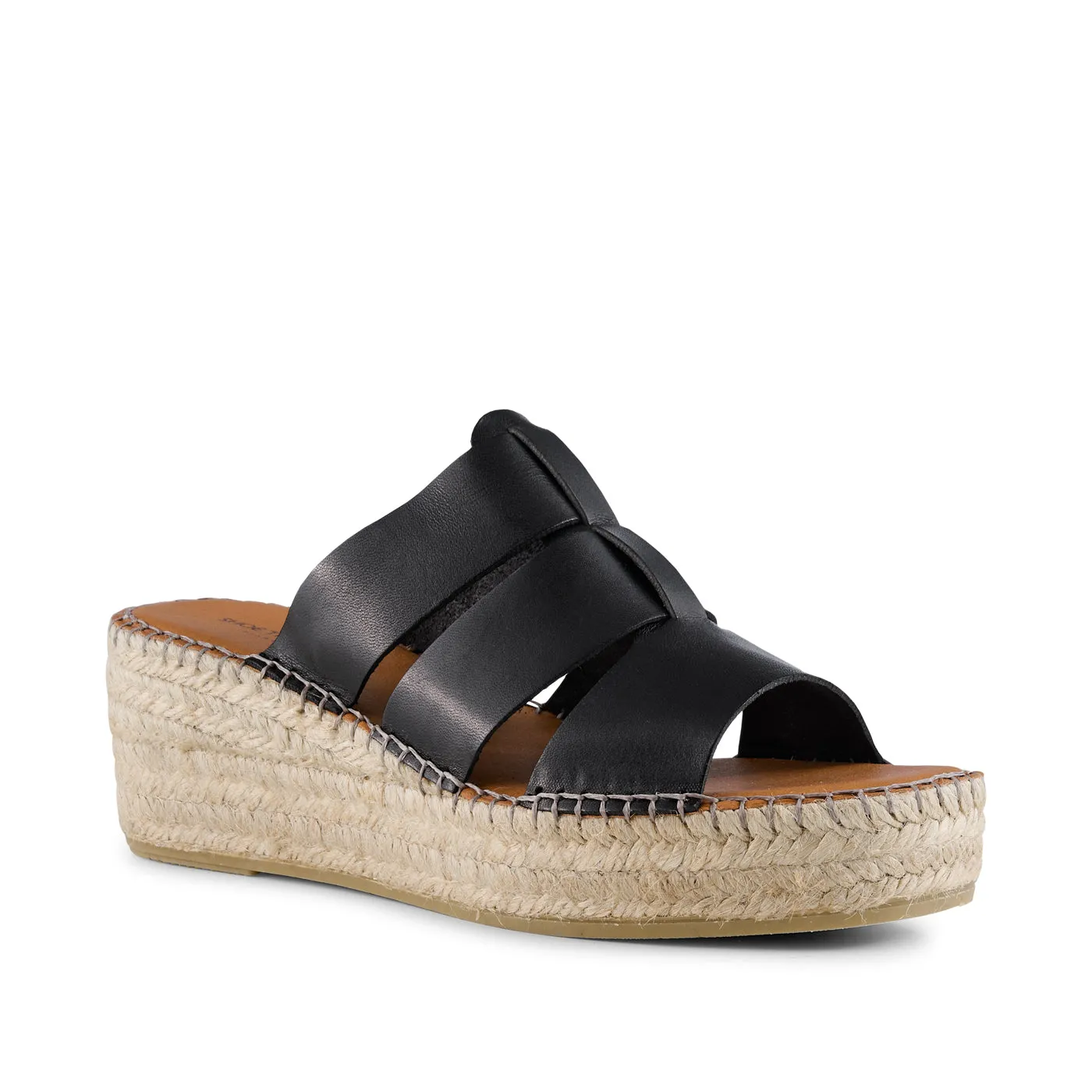 Orchid mule læder - BLACK