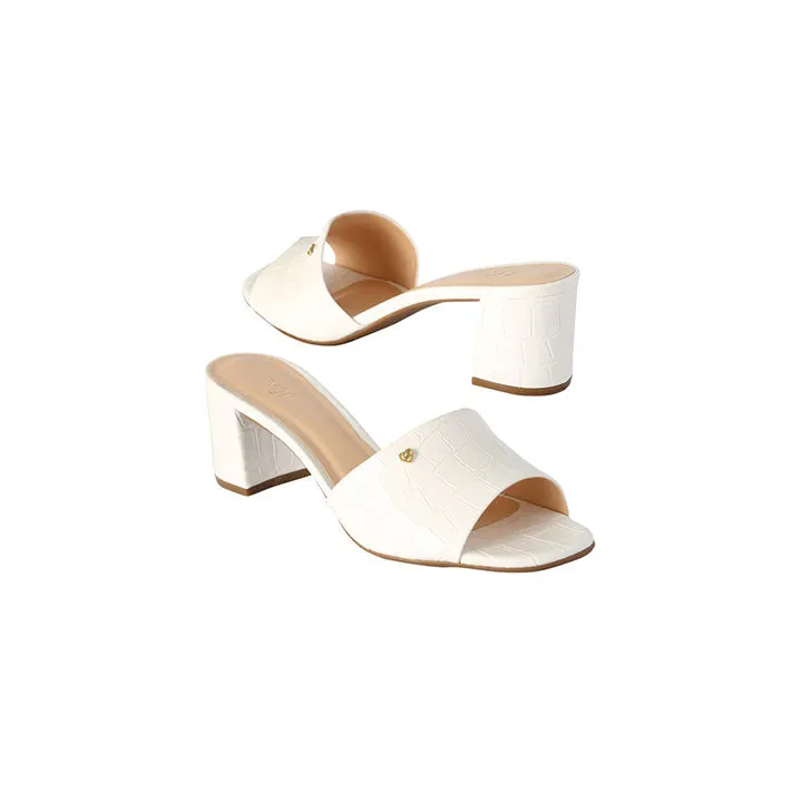 Peep-Toe Block Heeled Mule BCM 031
