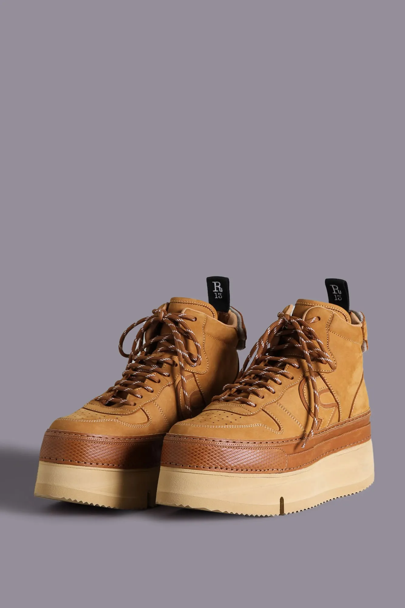 RIOT LEATHER HIGH TOP - TAN NUBUCK