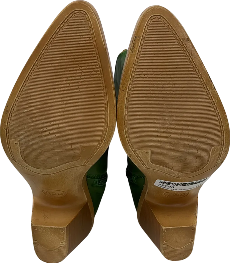 ROC Green Western Cowboy Boots UK 4 EU 37 