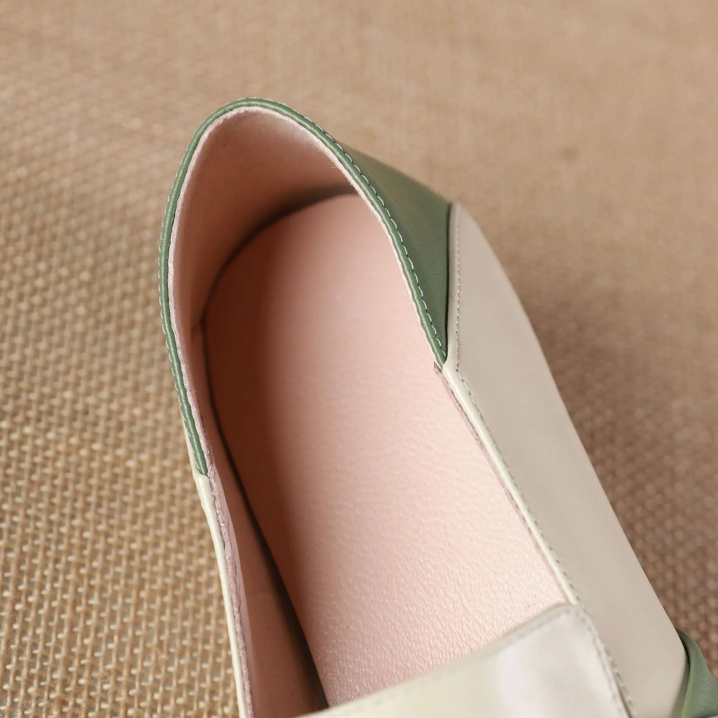 TinaCus Women's Assorted Colors Genuine Leather Square Toe Handmade Knot Comfot Slip On Flat Shoes