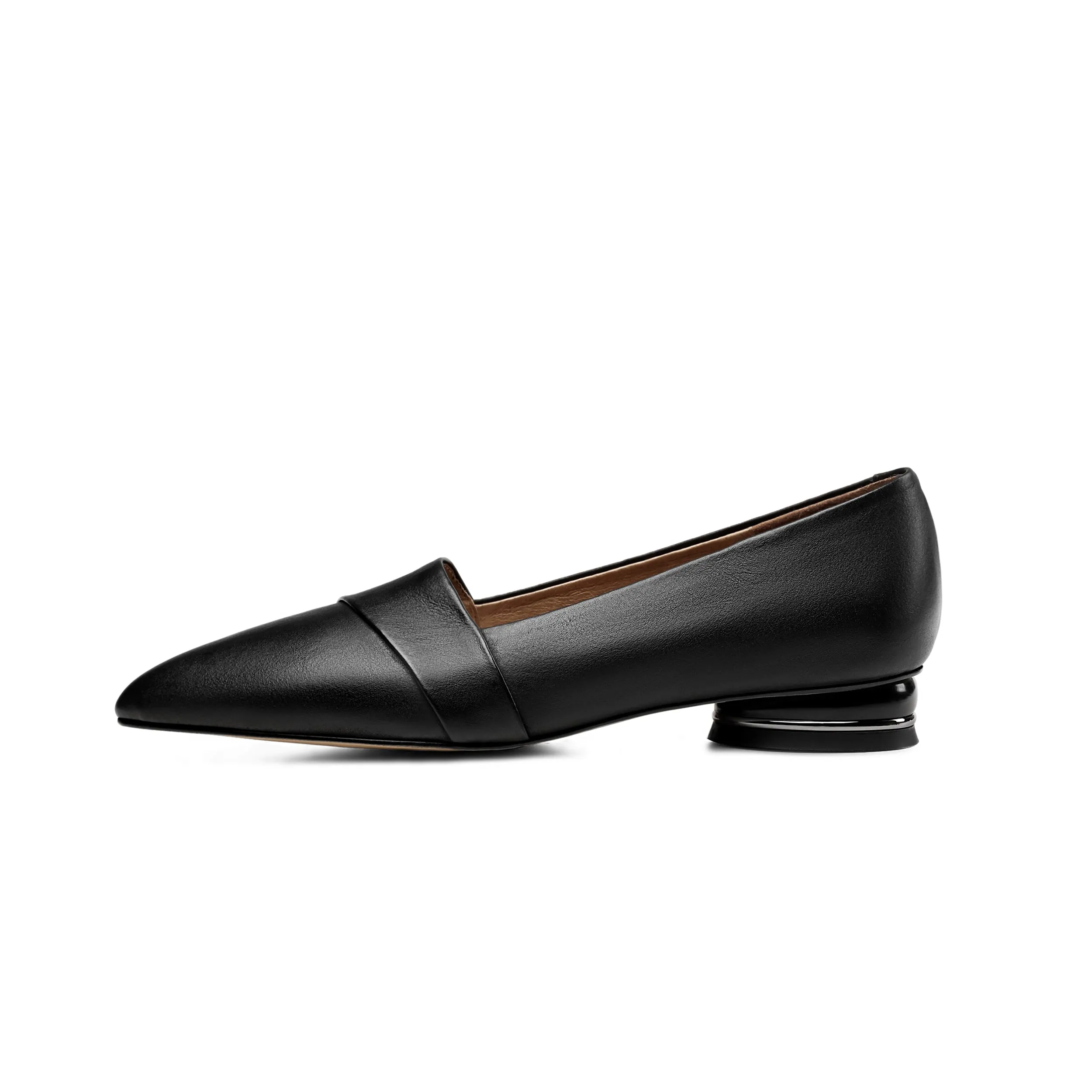 TinaCus Women's Genuine Leather Handmade Pointed Toe Comfort Flat Loafers Shoes
