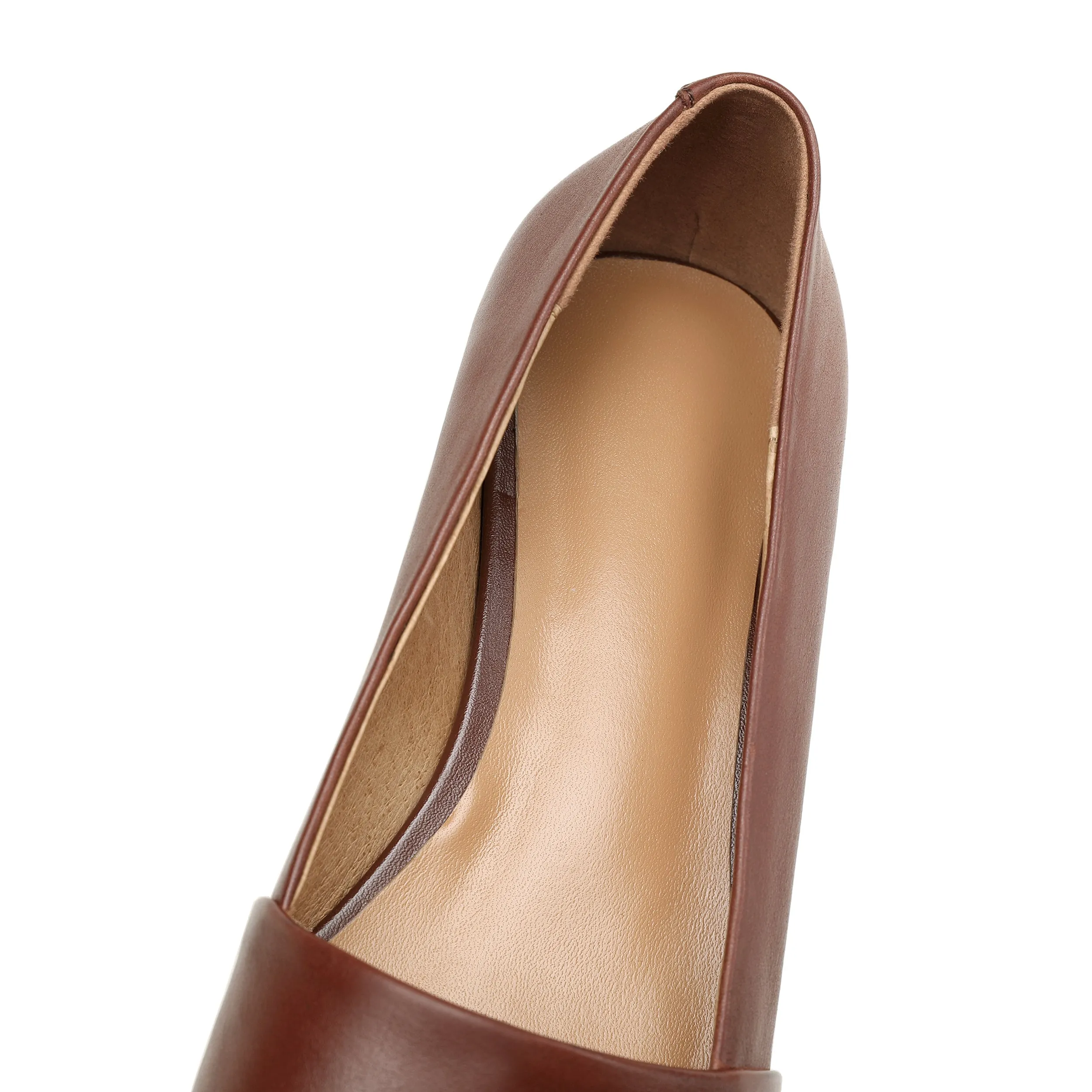 TinaCus Women's Genuine Leather Handmade Pointed Toe Comfort Flat Loafers Shoes