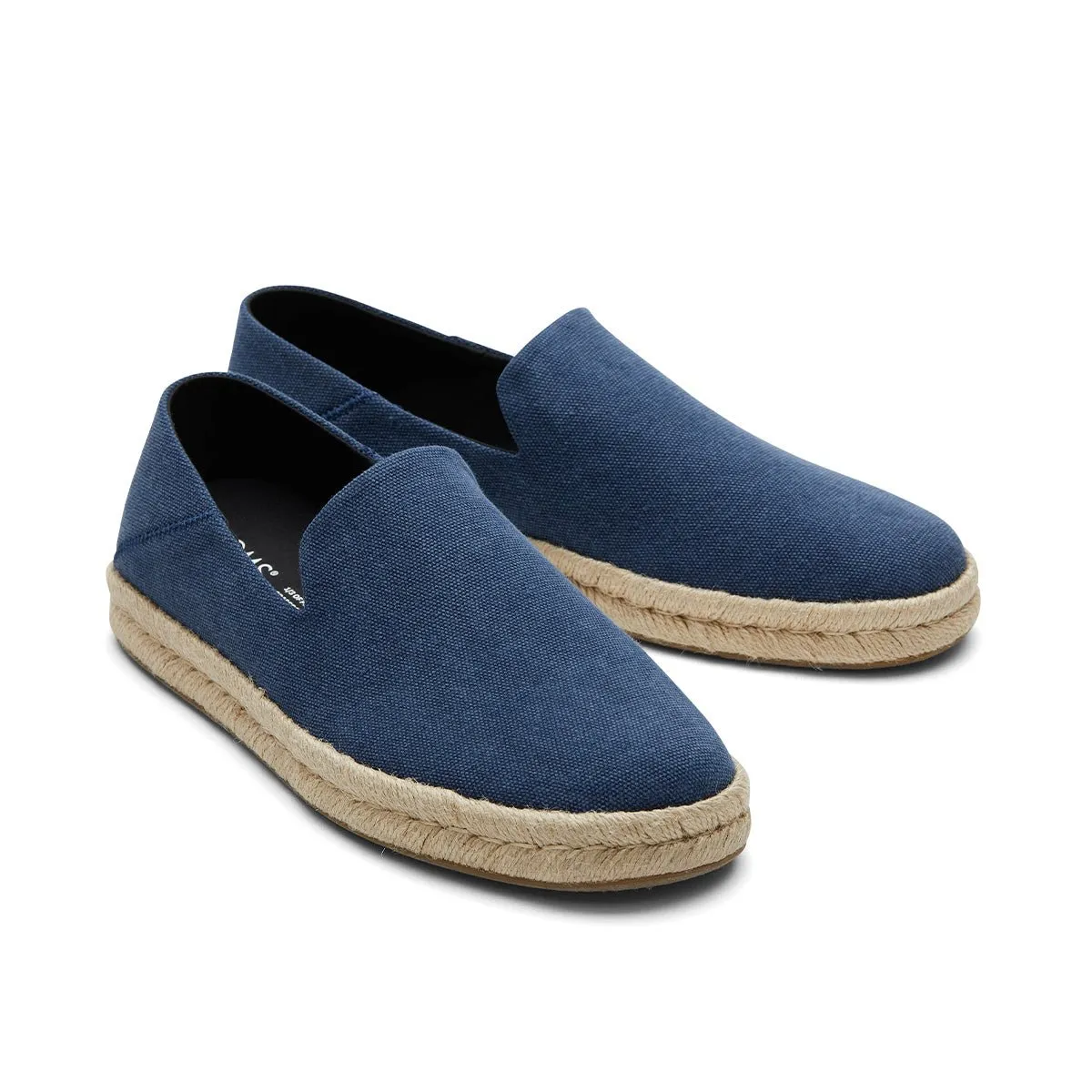 TOMS Espadrille Santiago Men - Navy Recycled Cotton Canvas