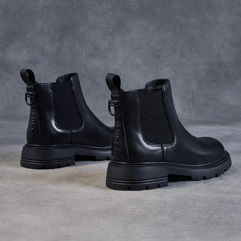 Women Minimalist Sheepskin Casual Ankle Boots